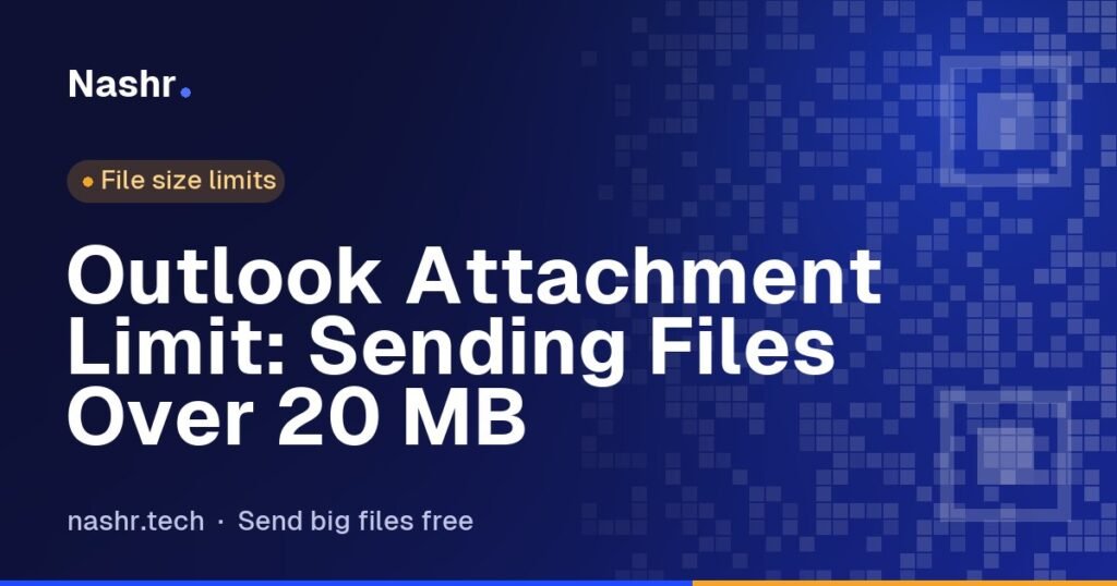 Outlook Attachment Limit: Sending Files Over 20 MB